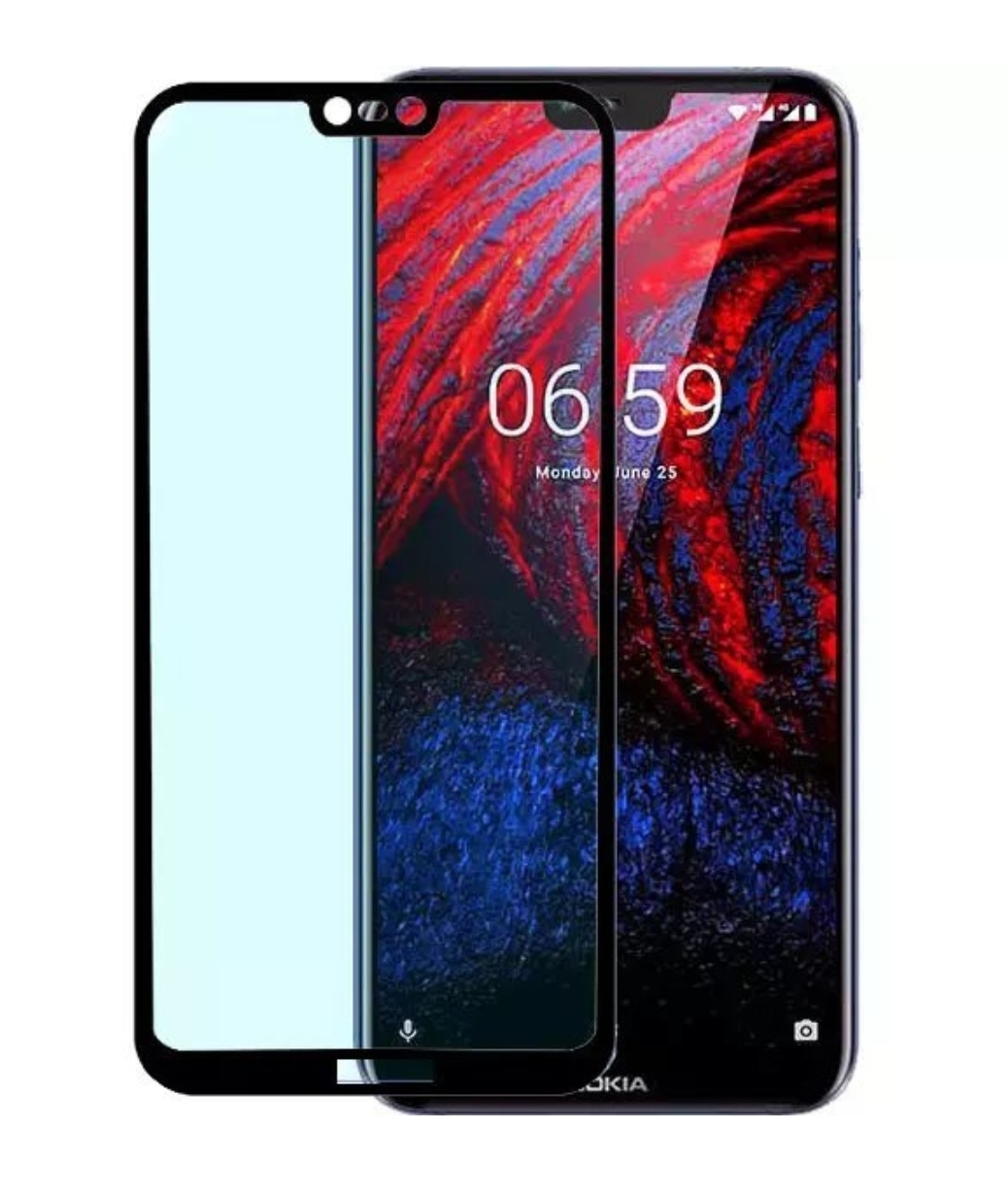 گلس فول  گوشی nokia 6.1 plus
