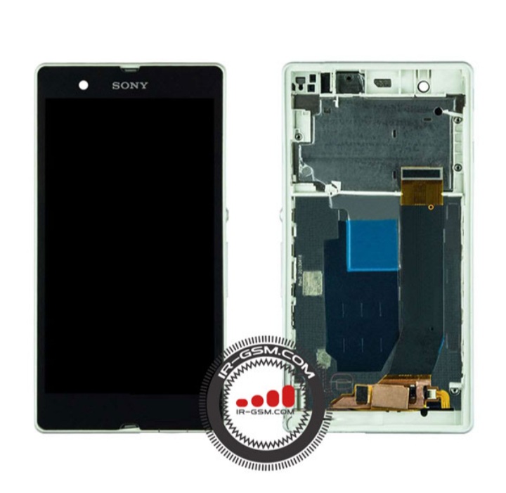 تاچ و ال سی دی روکاری  به همراه فریم گوشی سونی زد اصلی LCD SONY XPERIA ZLCD Sony C6602- C6603 L36 Xperia Z