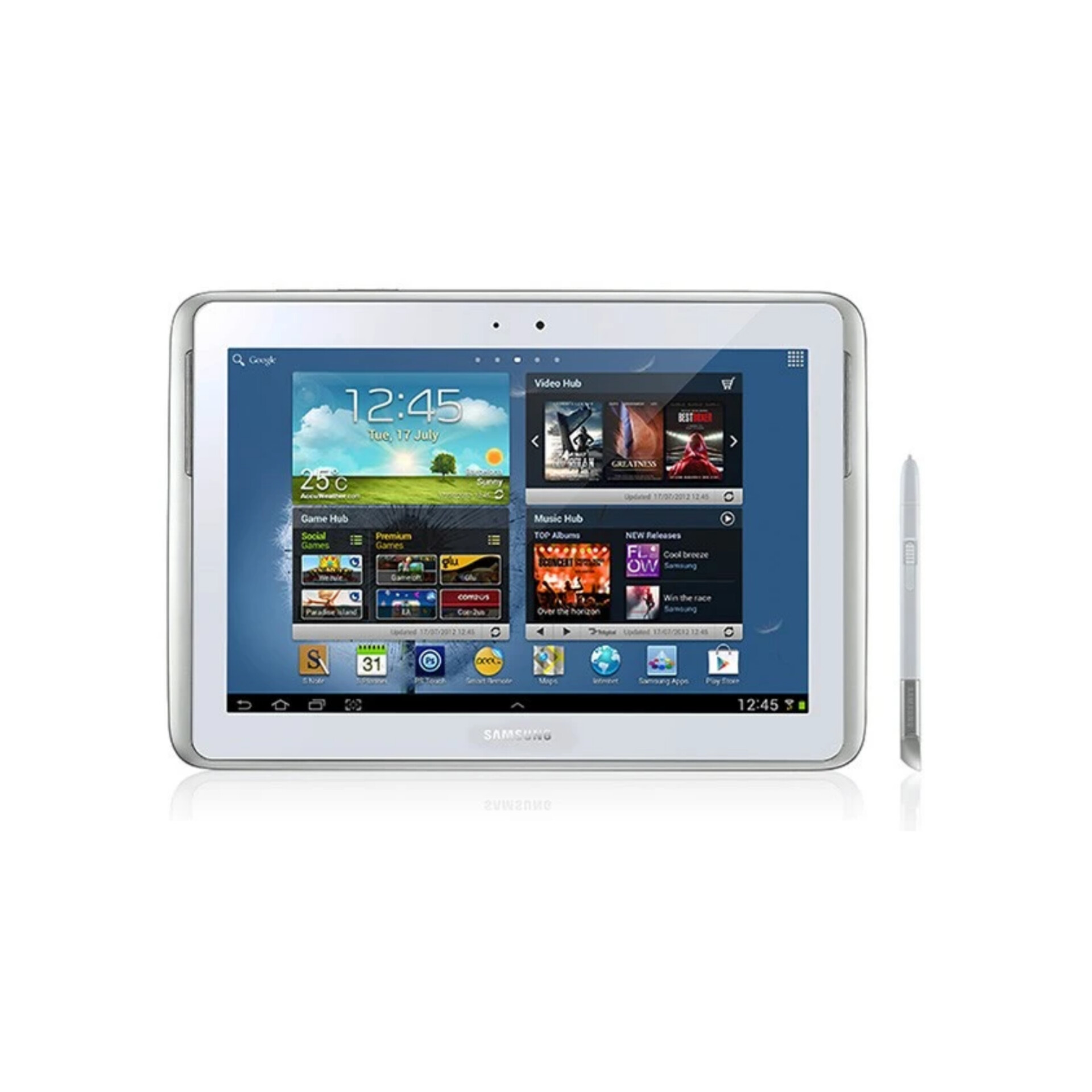 تبلت 10.1 اینچی  سامسونگ مدل نوت همراه با قلم  ا Samsung Galaxy Note N8000 16-2 GB