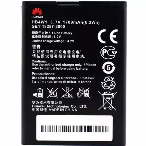 باتری مدل HB4W1 با ظرفیت 1700mAh مناسب موبایل هوآوی Y210/Y520/530