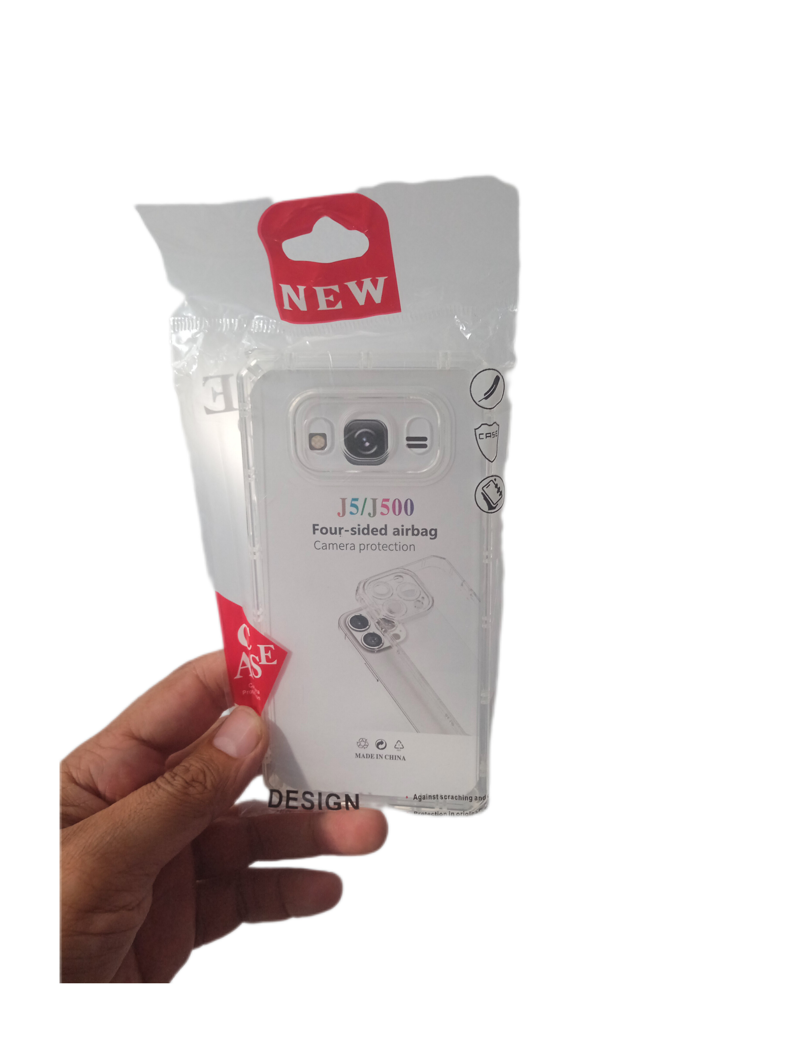 قاب بی رنگ محافظ لنز دار ایربگ دارSamsung j5