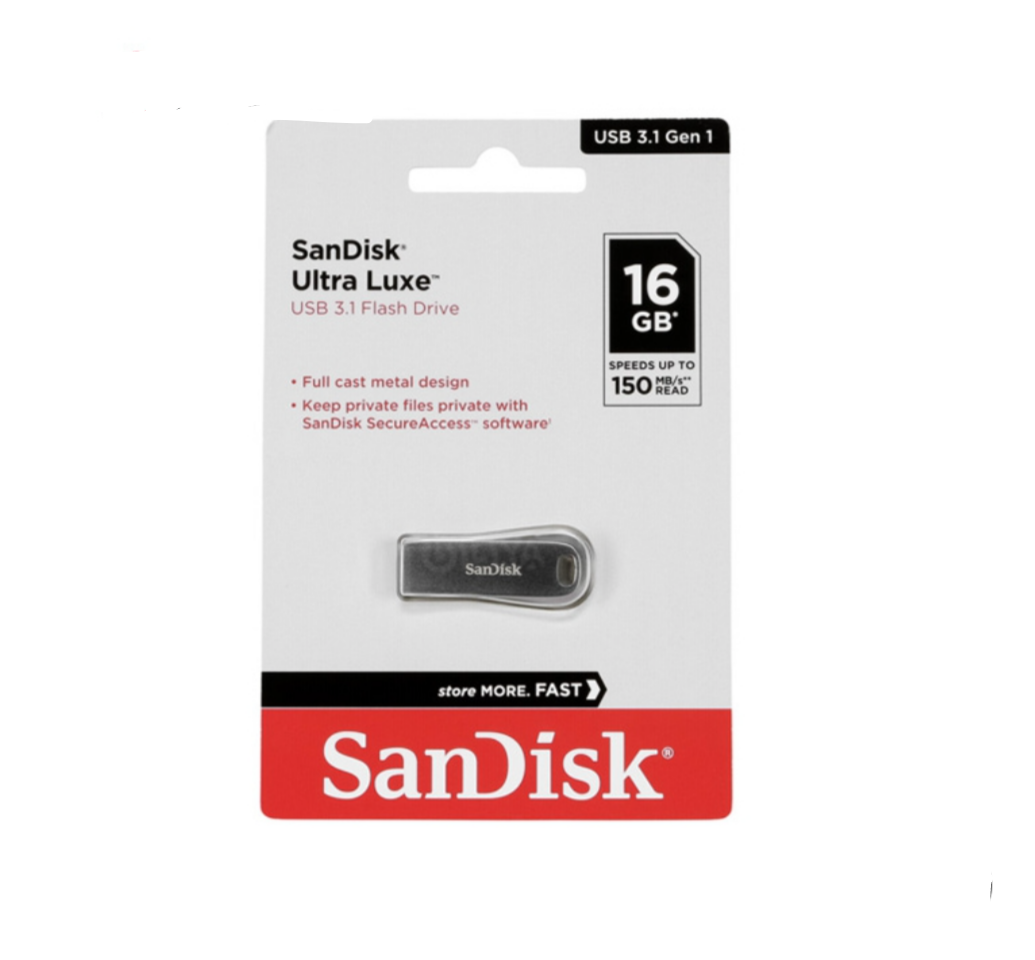 فلش مموری  سن دیسک ۱۶ گیگابایت مدل 16gig SanDisk Ultra Luxe