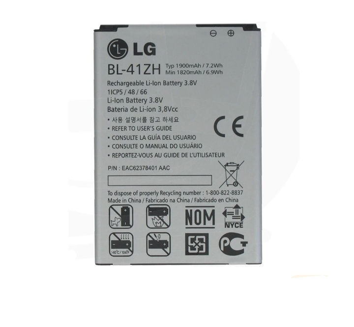 باتری موبایل مدل BL-41ZH با ظرفیت 1900mAh مناسب برای گوشی موبایل ال جی L50