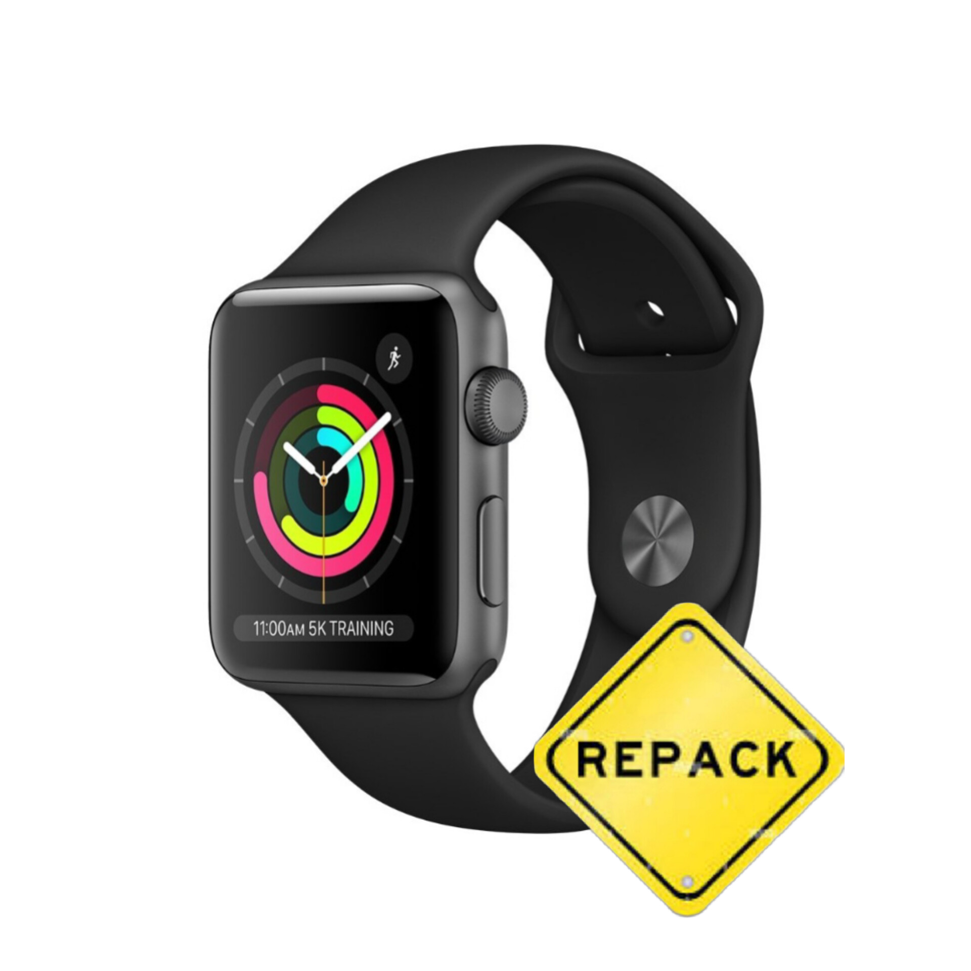 ساعت هوشمند اپل /اپل واچ(ریپک) سری 3 سایز 42  ا apple watch series 3 42mm aluminum white sport band (GPS)