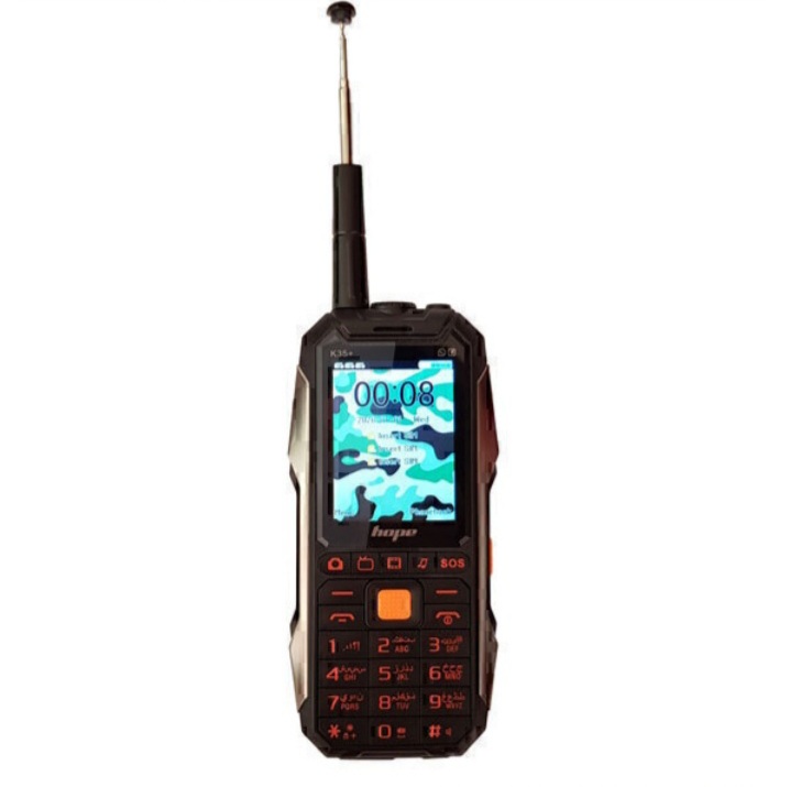گوشی ارتشی ضد ضربه هوپ مدل hope k35 plus سه سیم کارت
